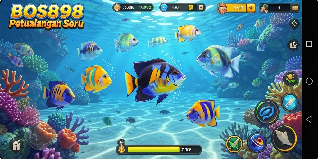 Screenshot gameplay Tembak Ikan BOS898 yang seru.