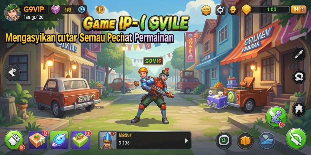 Tampilan gameplay <strong>G9VIP</strong> yang menawan dengan berbagai elemen Idle.