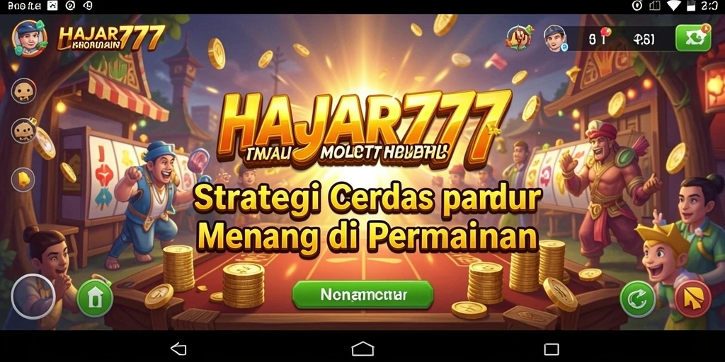 Tampilan gameplay strategis yang mendebarkan di HAJAR777.