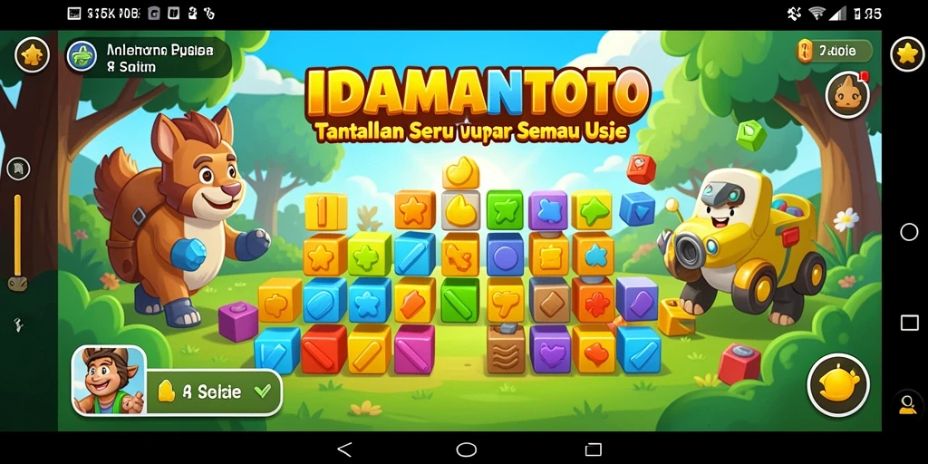 Tampilan gameplay IDAMANTOTO menampilkan berbagai tantangan puzzle yang menarik.