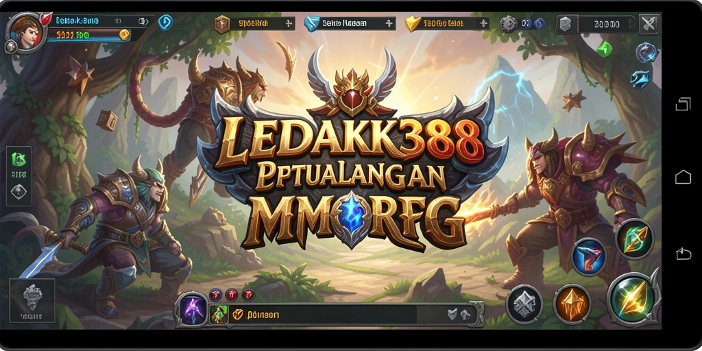 Screenshot utama LEDAK388 menampilkan gameplay MMORPG yang seru dan menantang.