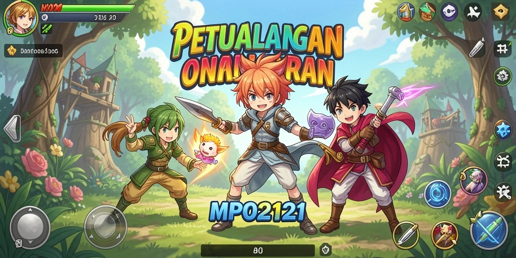 Tampilan gameplay MPO2121 yang colorful dan menarik.