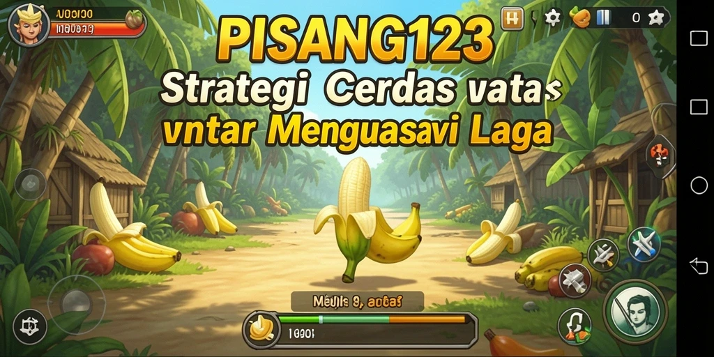 Screenshot PISANG123 menampilkan strategi pertempuran yang intens.