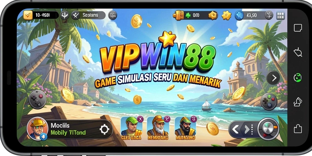 Tampilan gameplay simulasi yang menarik dalam VIPWIN88.
