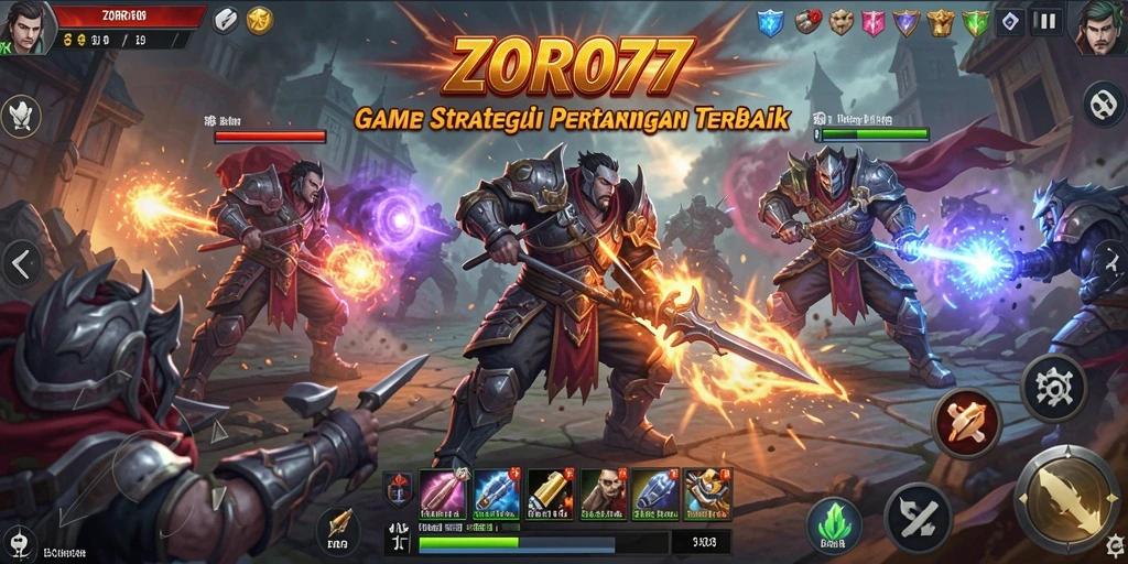 Tampilan gameplay SLG yang menarik dan intens di ZORO77.